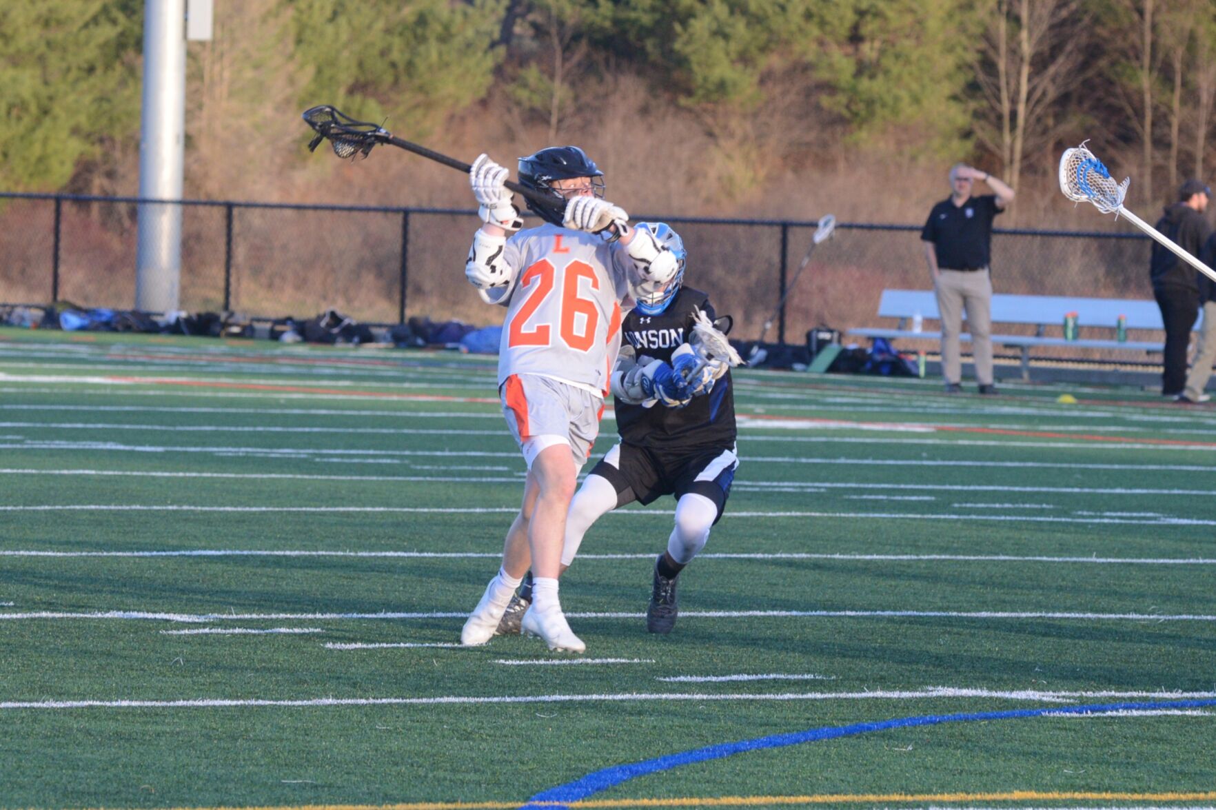 Ian Mack fights through contact